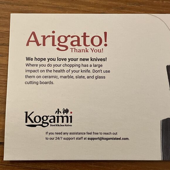 Kogami Steel Premium Knife Set 5 Pieces Japanese Inspired Design NEW - Picture 2 of 9